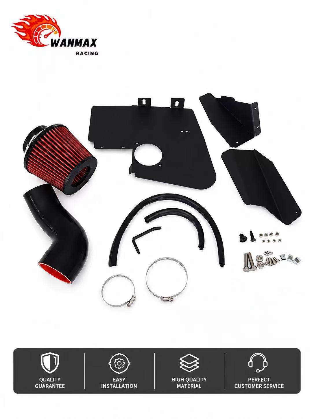 Performance Cold Air Intake Kit with Heat Shield for Audi A4 A5 B8 B8.5 1.8T 2.0T 2009-2016