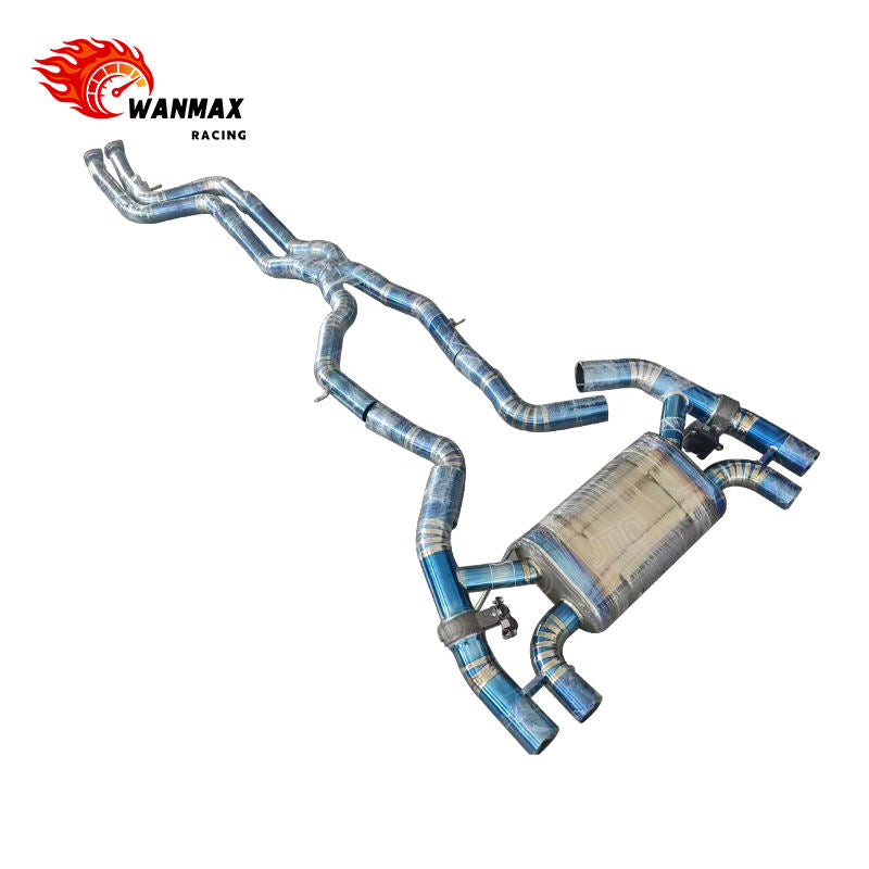 Valvetronic Blue Titanium Catback Exhaust System for BMW M2 Competition F87 S55 3.0L Twin Turbo