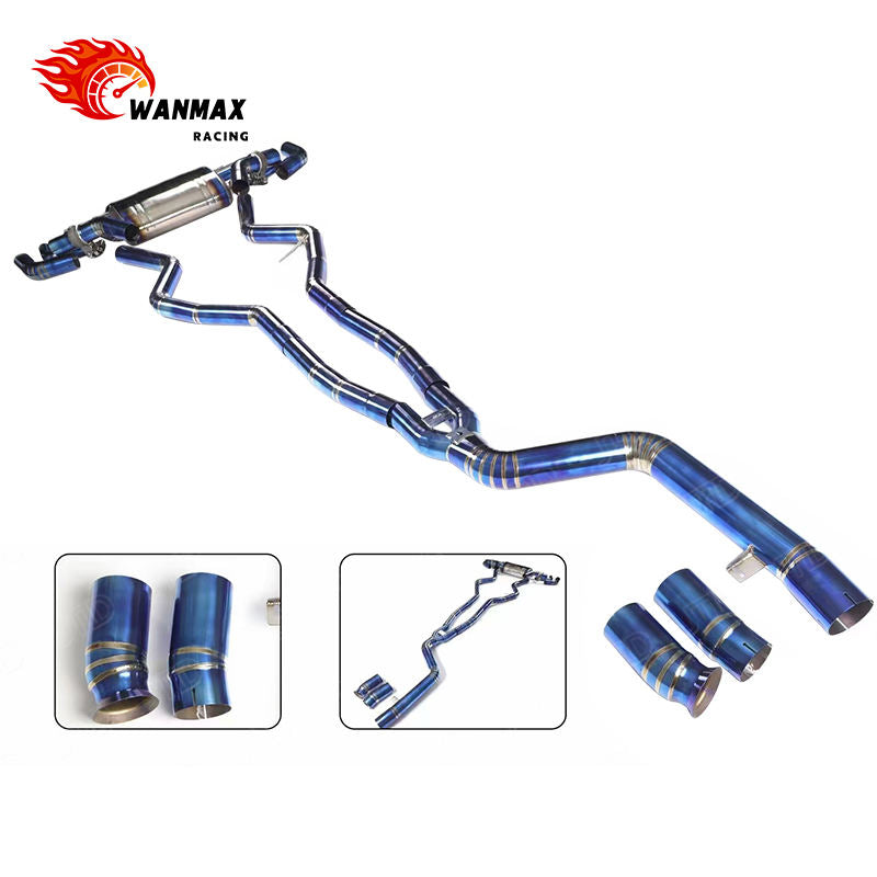 Titanium Valved Catback Exhaust System for BMW G20 G22 G26 M340i M440i B58 2019+ Performance Sport Muffler Carbon Tips