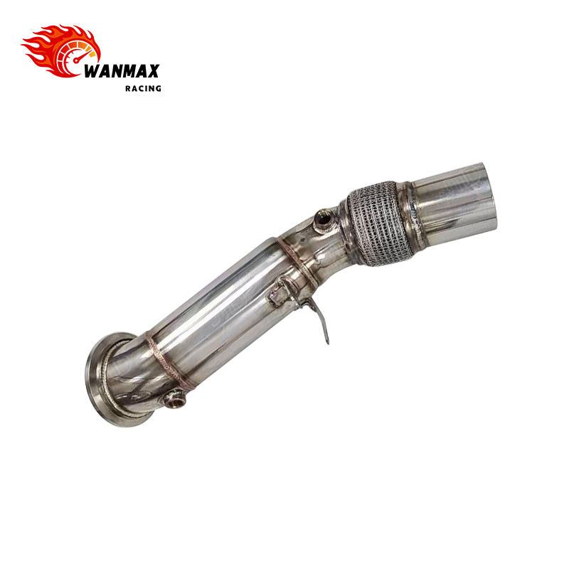 SS304 Exhaust Downpipe with Flex Bellows for BMW F30 320i 330i B48 2.0T 2016+