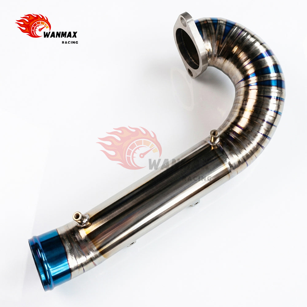 High-Performance Titanium Turbo Inlet Pipe Crossover Tube for Honda Civic Type R FK8 2.0T K20C1 2017-2021