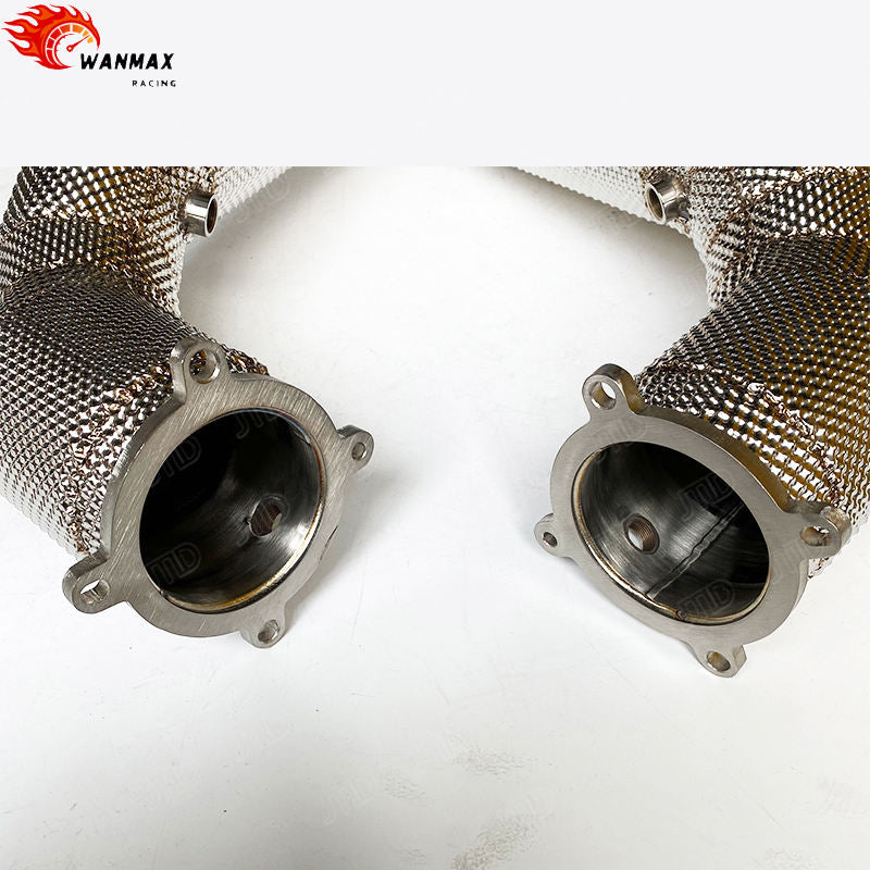 Heat Shielded 304 Stainless Steel High-Flow Exhaust Downpipe for McLaren 720S 4.0T V8 2018+