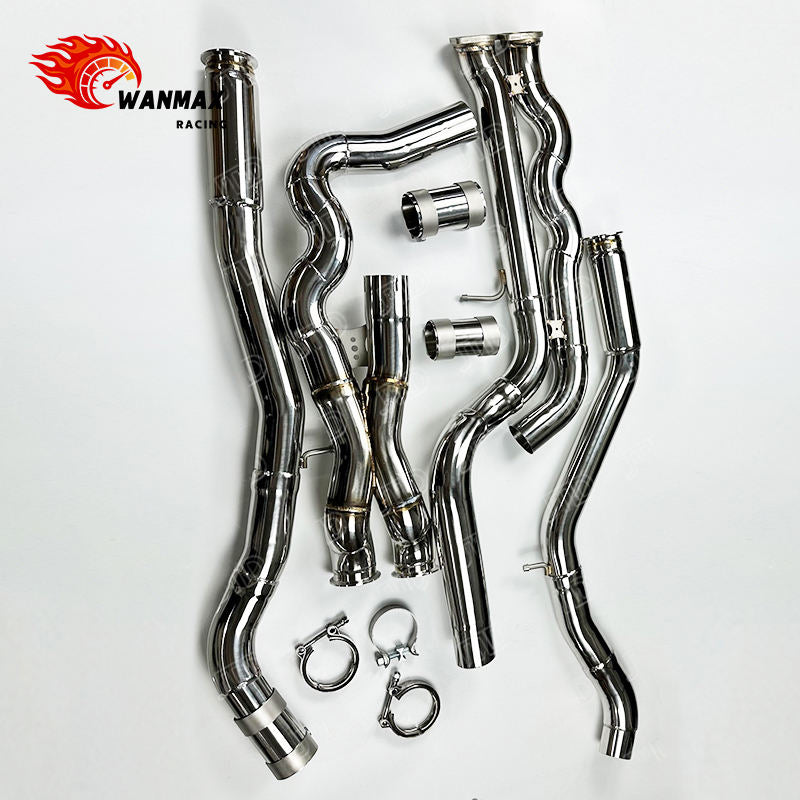 70mm Equal Length SS304 Serpentine Midpipe Exhaust for BMW F80 M3 F82 M4 S55 3.0L Twin Turbo