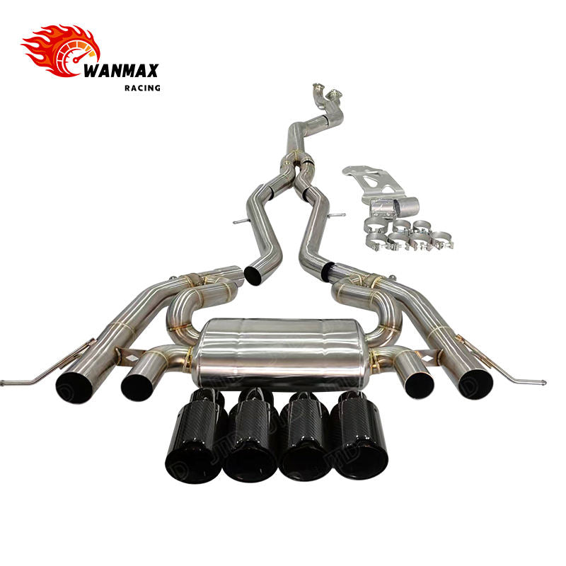 SS304 Valved Catback Exhaust for BMW M2 G87 M3 G80 M4 G82 S58 Dual-Tone Finish Available