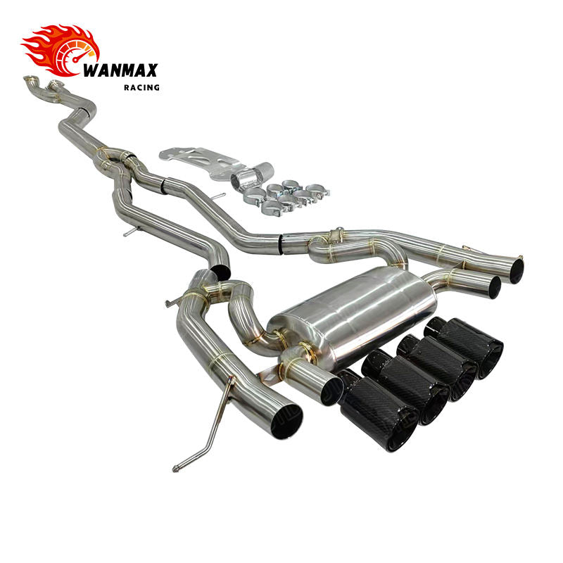 SS304 Valved Catback Exhaust for BMW M2 G87 M3 G80 M4 G82 S58 Dual-Tone Finish Available