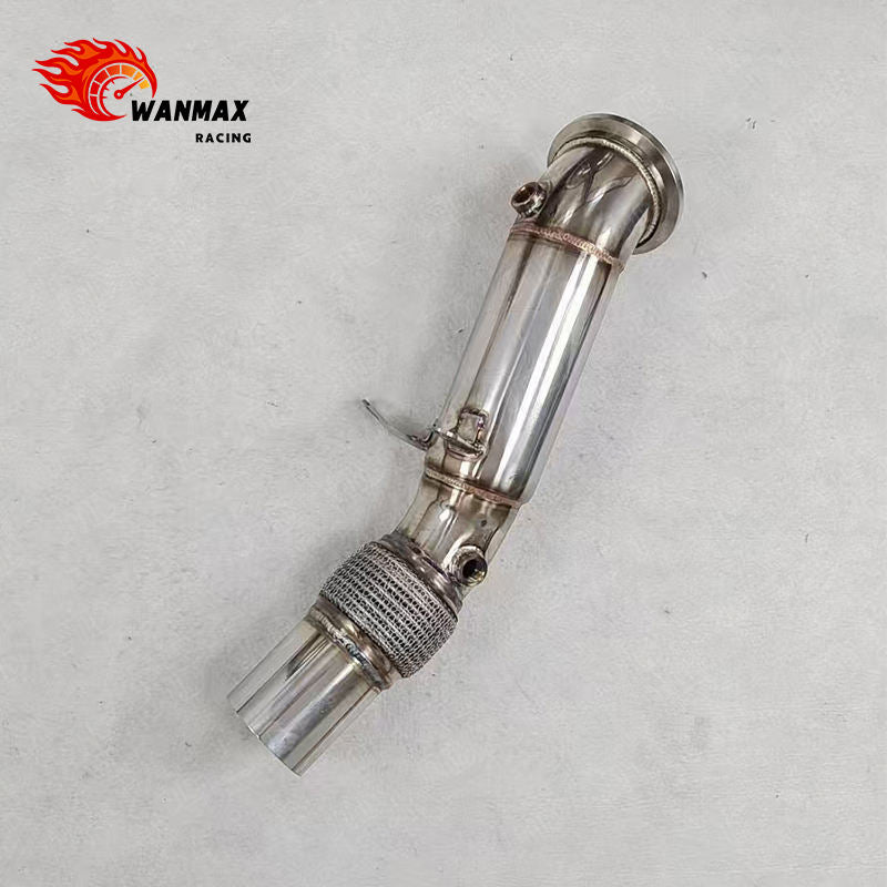 SS304 Exhaust Downpipe with Flex Bellows for BMW F30 320i 330i B48 2.0T 2016+