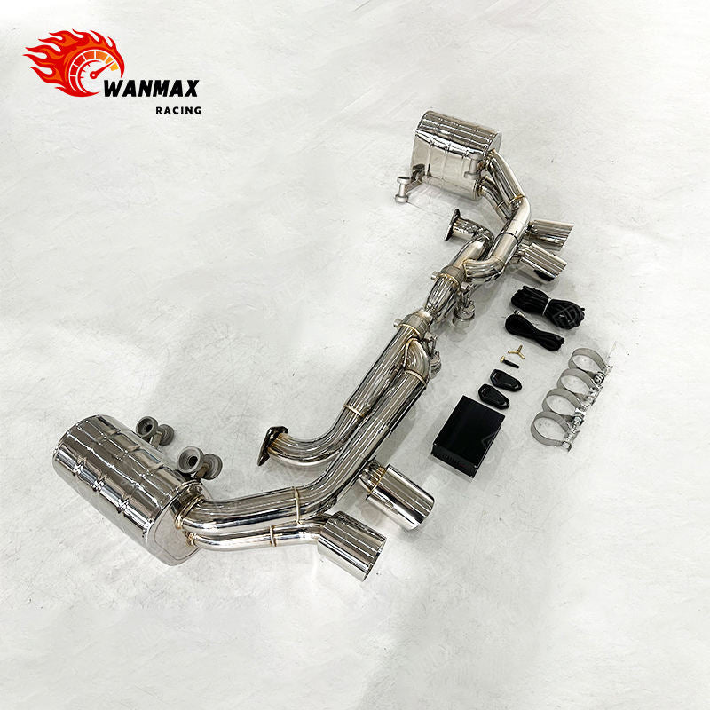 High Performance Valved Sport Exhaust System for Porsche 997.2 304 Stainless Steel with Vacuum Valve Fast Shipping in Stock