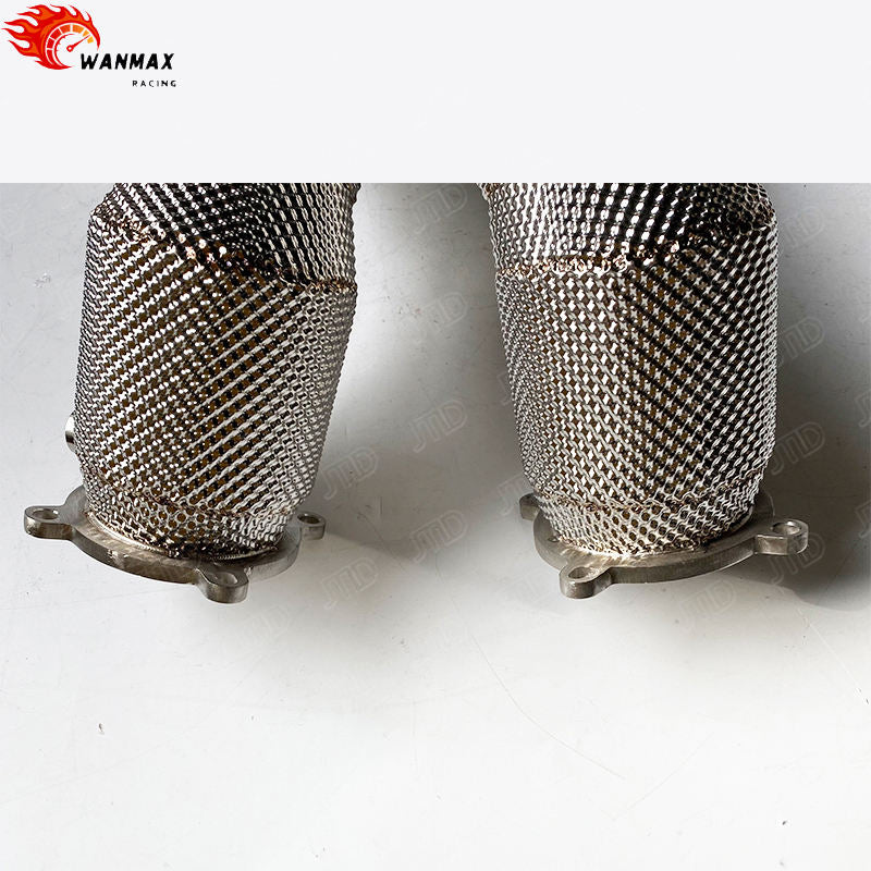 Heat Shielded 304 Stainless Steel High-Flow Exhaust Downpipe for McLaren 720S 4.0T V8 2018+