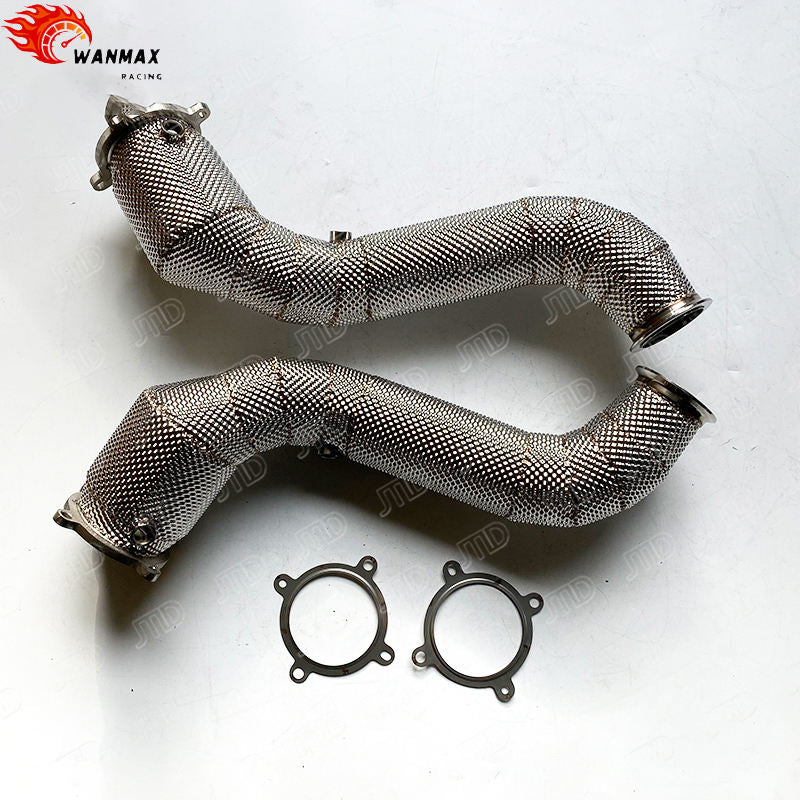 Heat Shielded 304 Stainless Steel High-Flow Exhaust Downpipe for McLaren 720S 4.0T V8 2018+