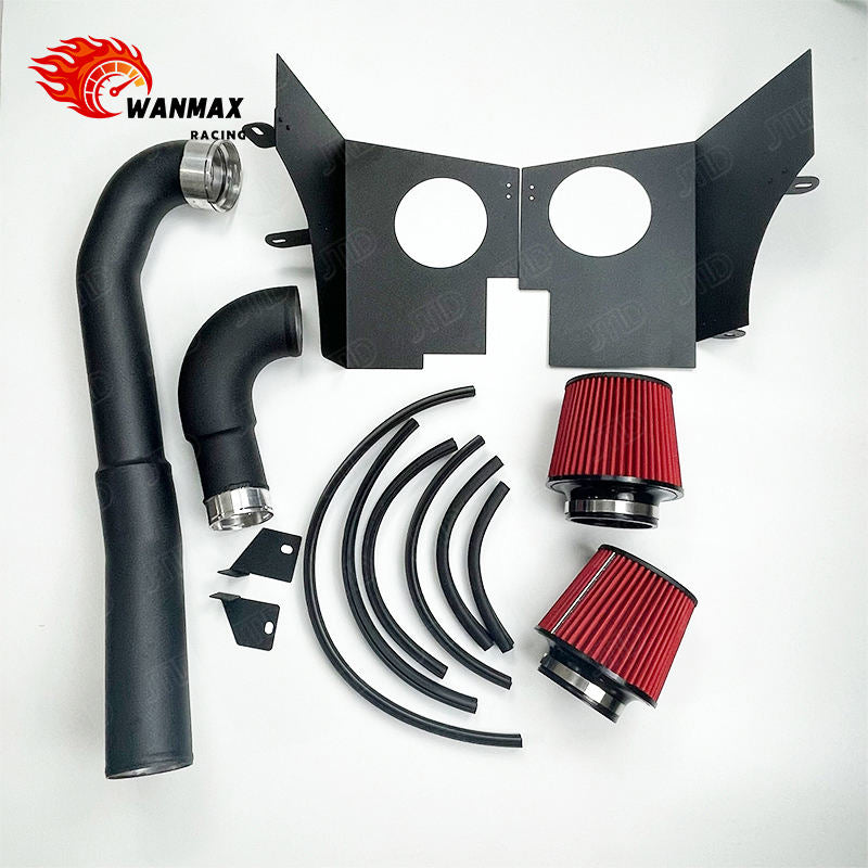 Performance Aluminum Dual Cold Air Intake System Kit with Heat Shield for BMW G80 M3 G87 M2 S58 3.0L Twin Turbo 2023+