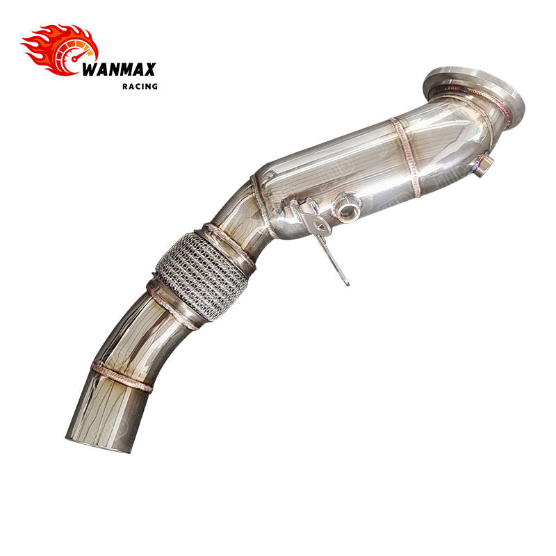 Mirror Polished SS304 Exhaust Downpipe for BMW 3 Series F30 318i B38 1.5L Turbo With Flex Bellows