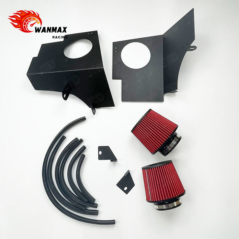 Performance Aluminum Dual Cold Air Intake System Kit with Heat Shield for BMW G80 M3 G87 M2 S58 3.0L Twin Turbo 2023+