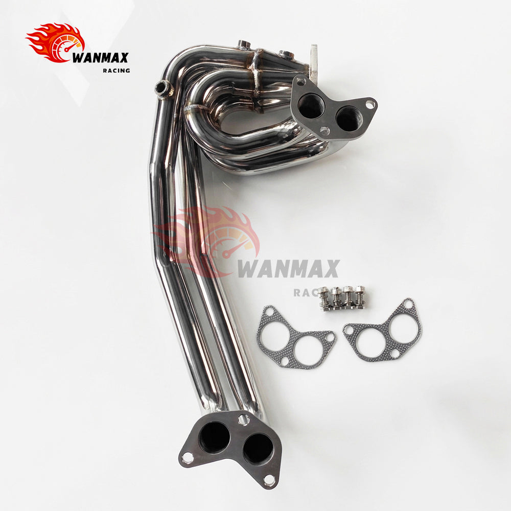 T304 Stainless Steel UEL 4‑1 Exhaust Header Manifold With 3 O2 Sensor Bungs For Toyota GT86 Subaru BRZ FA20 2.0L 2012‑2021