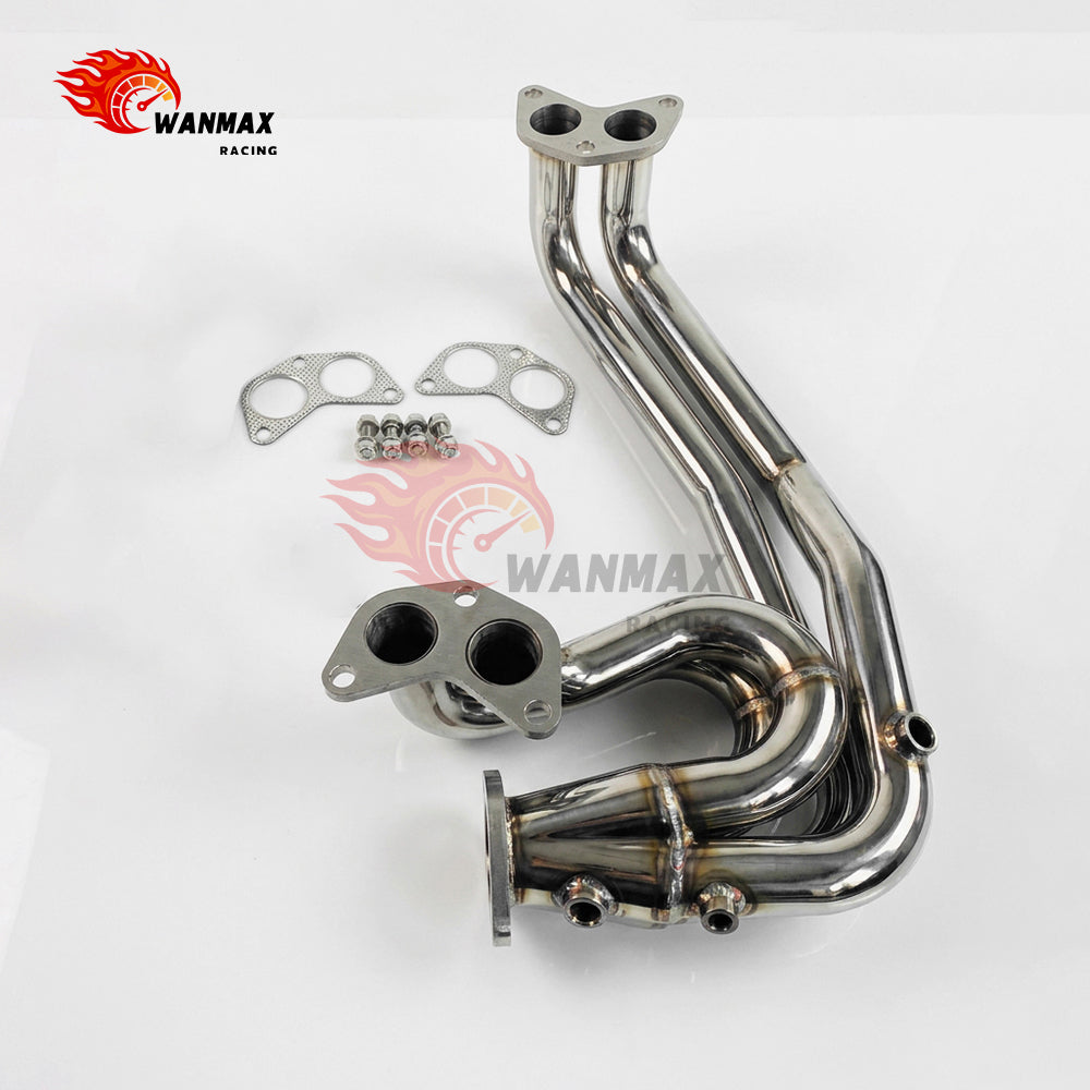 T304 Stainless Steel UEL 4‑1 Exhaust Header Manifold With 3 O2 Sensor Bungs For Toyota GT86 Subaru BRZ FA20 2.0L 2012‑2021