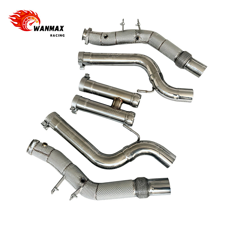 Thermal-Insulated Catless Downpipes for Mercedes-Benz S550 S63 AMG W222 M157 5.5L
