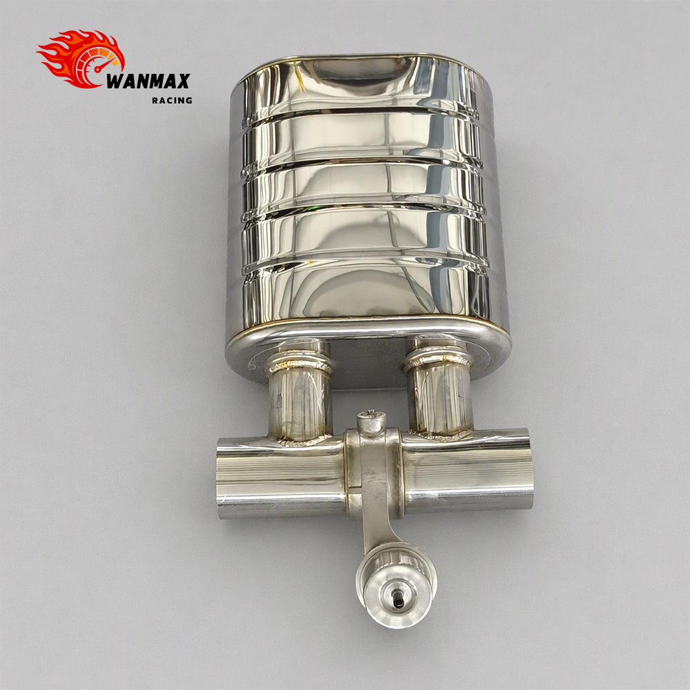 3 Inch Universal Remote Controlled Vacuum Exhaust Cutout Valve Muffler With Pneumatic Valve Remote Controller