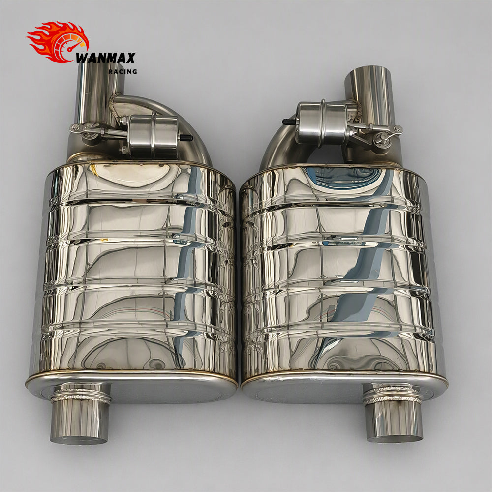 3.5inch Universal Car Exhaust System Valved Muffler with Complete Remote Vacuum System