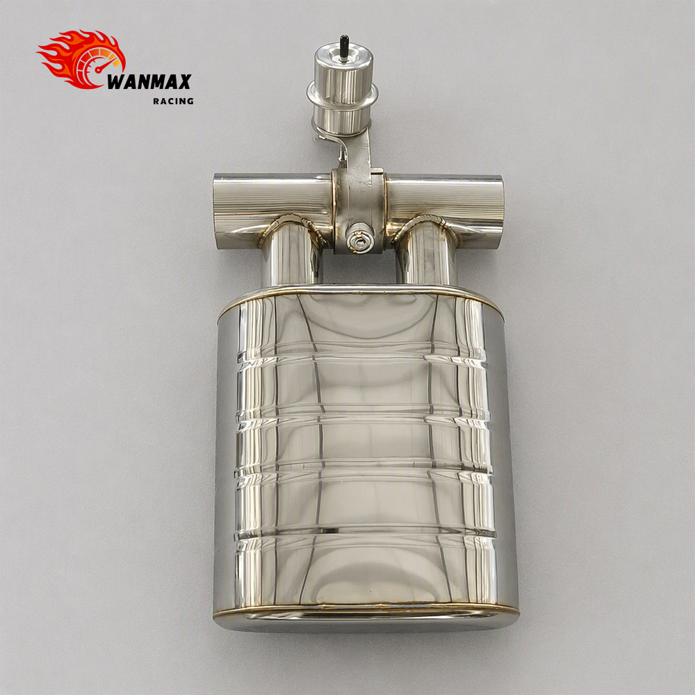 3 Inch Universal Remote Controlled Vacuum Exhaust Cutout Valve Muffler With Pneumatic Valve Remote Controller