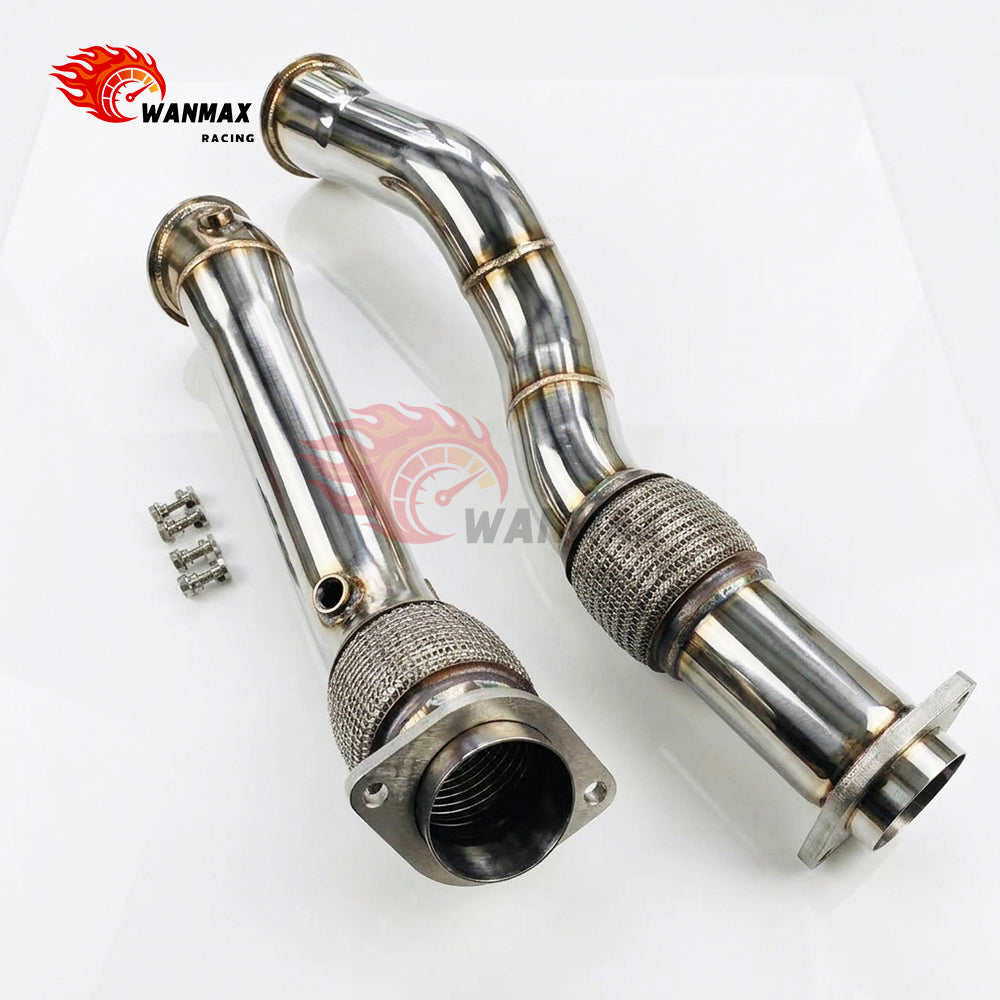 Mirror-Polished Catless Downpipe Set for BMW X3 M F97 X4 M F98 S58 3.0L