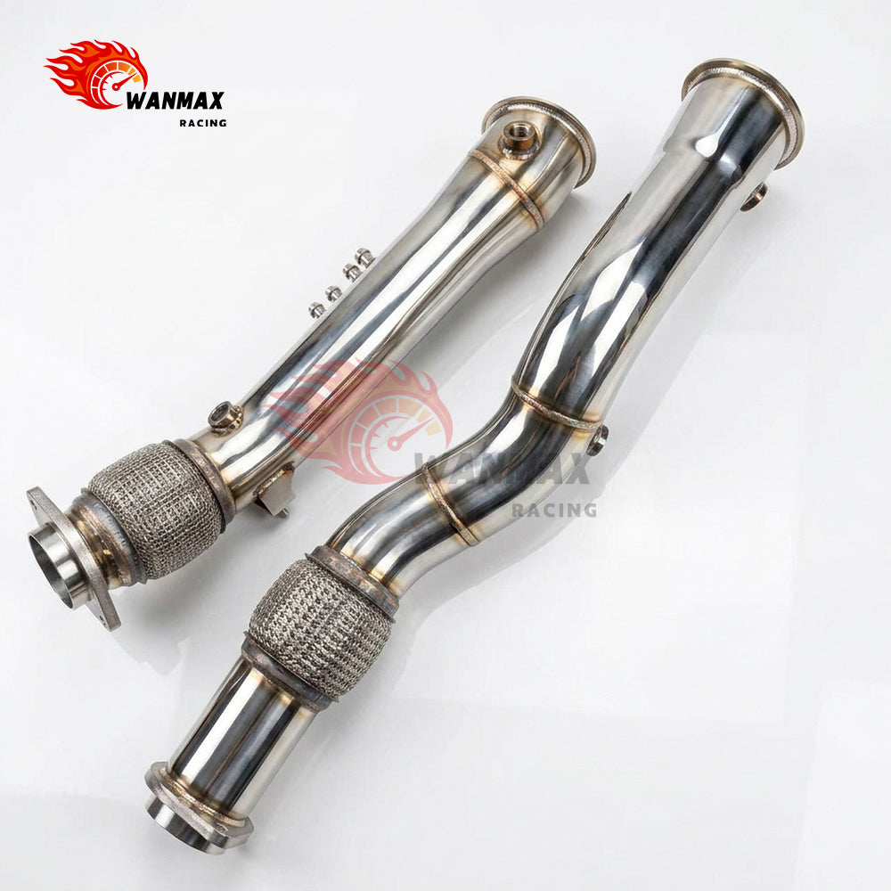 Mirror-Polished Catless Downpipe Set for BMW X3 M F97 X4 M F98 S58 3.0L