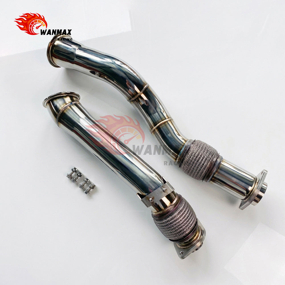 Mirror-Polished Catless Downpipe Set for BMW X3 M F97 X4 M F98 S58 3.0L