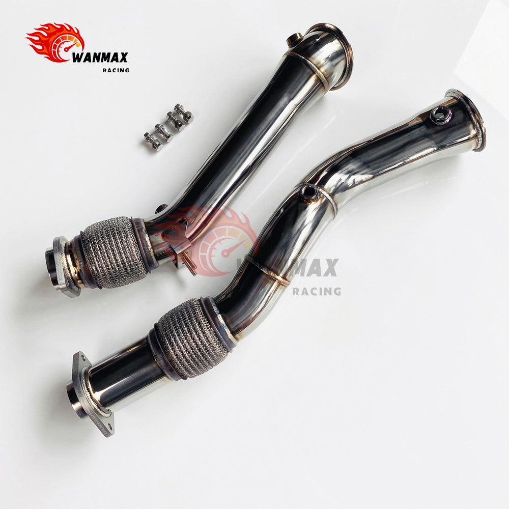 Mirror-Polished Catless Downpipe Set for BMW X3 M F97 X4 M F98 S58 3.0L