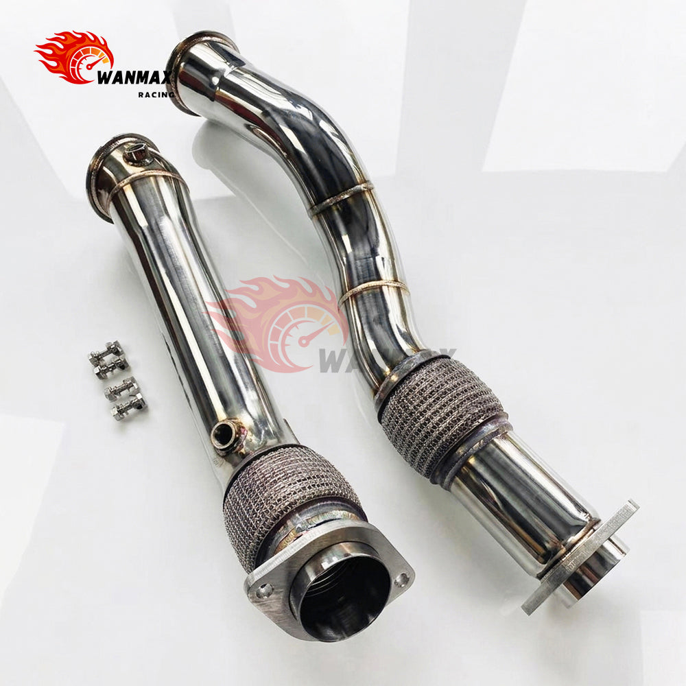 Mirror-Polished Catless Downpipe Set for BMW X3 M F97 X4 M F98 S58 3.0L