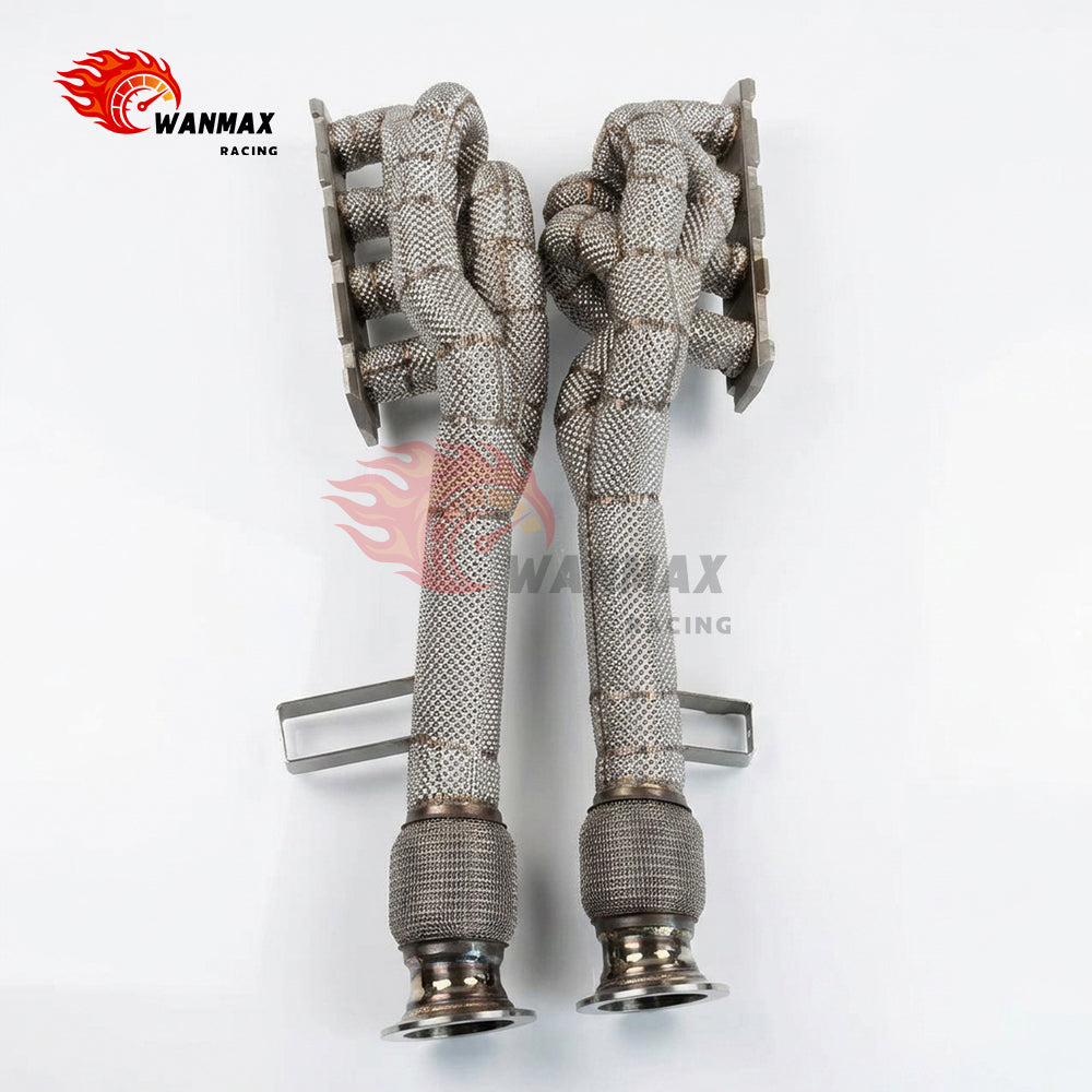 Equal-Length Long-Tube Exhaust Header Manifold for Audi R8 Typ42 4.2L FSI V8 BYH/CNDA 2007-2015