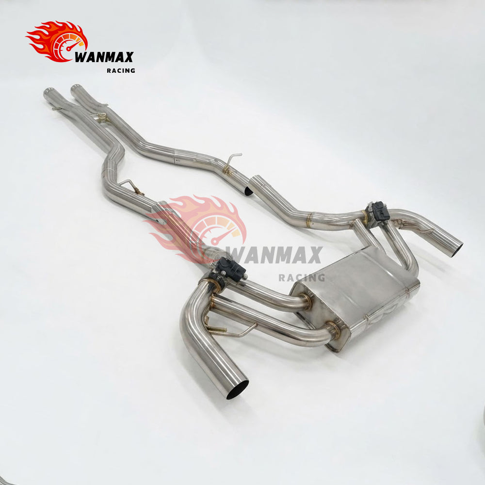High Flow Valved Catback Exhaust System for Mercedes Benz AMG GT/GTS C190 4.0T V8 Variable Muffler Pipe with Remote Control