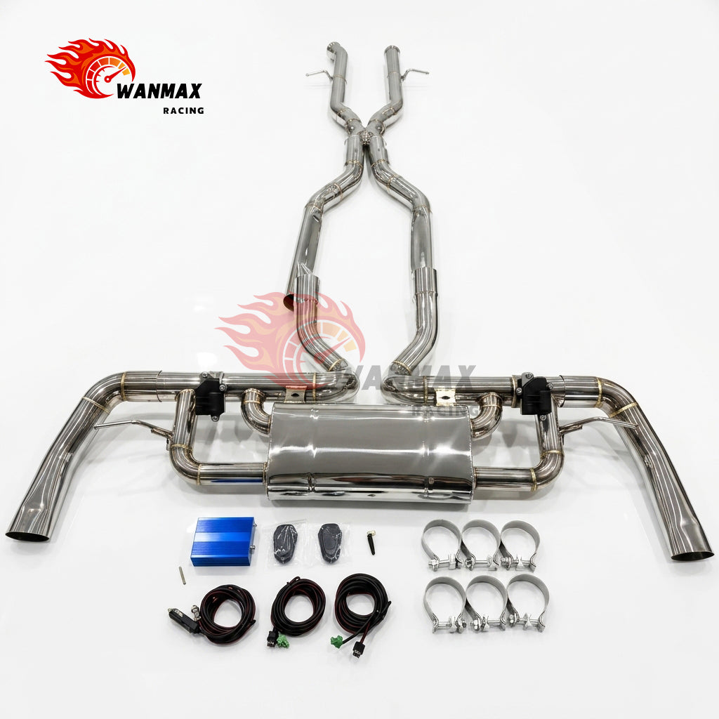Polished Stainless Steel Valvetronic Catback Exhaust for Mercedes-Benz GLE63 / GLE63S AMG W166 W167 C292